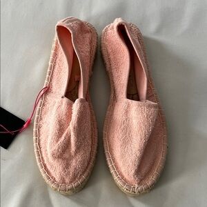 NWT South Beach Pink Terry Cloth Espadrilles